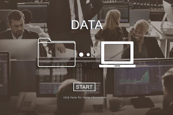 Monitor showing the writing data